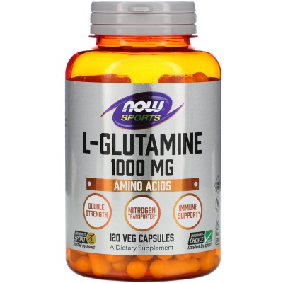 Глютамин NOW L-Glutamine 120 капсул
