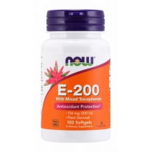  NOW Vitamin E-200 Mixed Tocopherol 100 