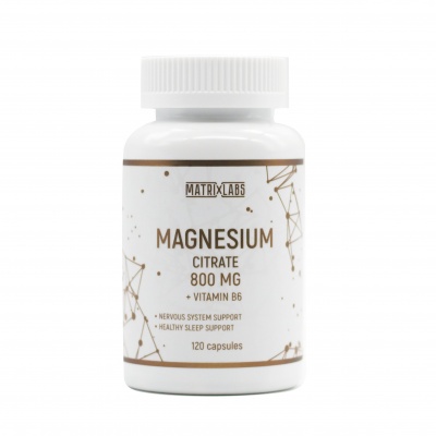  Matrix Labs Magnesium Citrate 800  + B6 120 