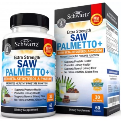  BioSchwartz Saw Palmetto + Beta-Sitosterol + Pygeum 60 