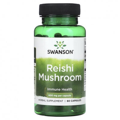 Специальный препарат Swanson Reishu Mushroom 600 мг 60 капсул